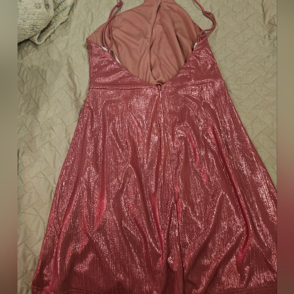 Superdown Glittery Pink Dress
